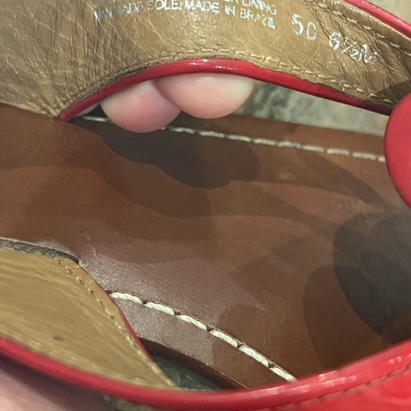 Tory Burch Breely Flower Sandal Sz 6.5 Red Poppy - Picture 3 of 3